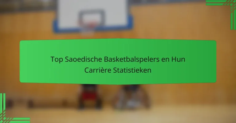Top Saoedische Basketbalspelers en Hun Carrière Statistieken